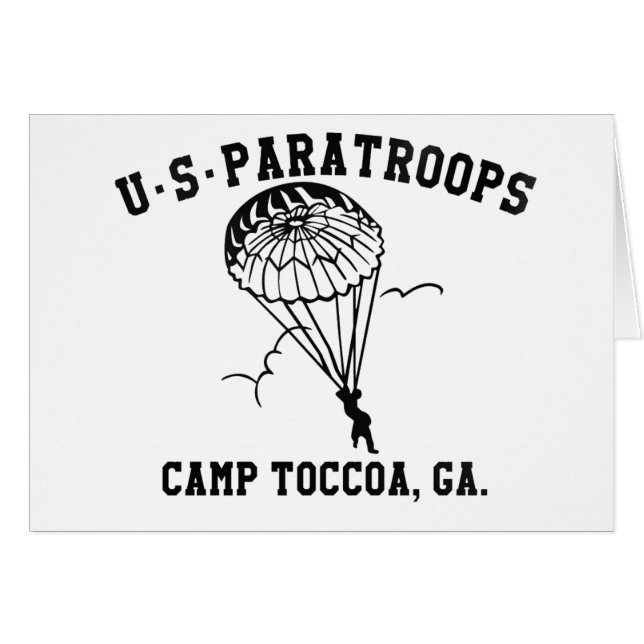 Band of Brothers Currahee US Parachutiste Toccoa (Devant horizontal)