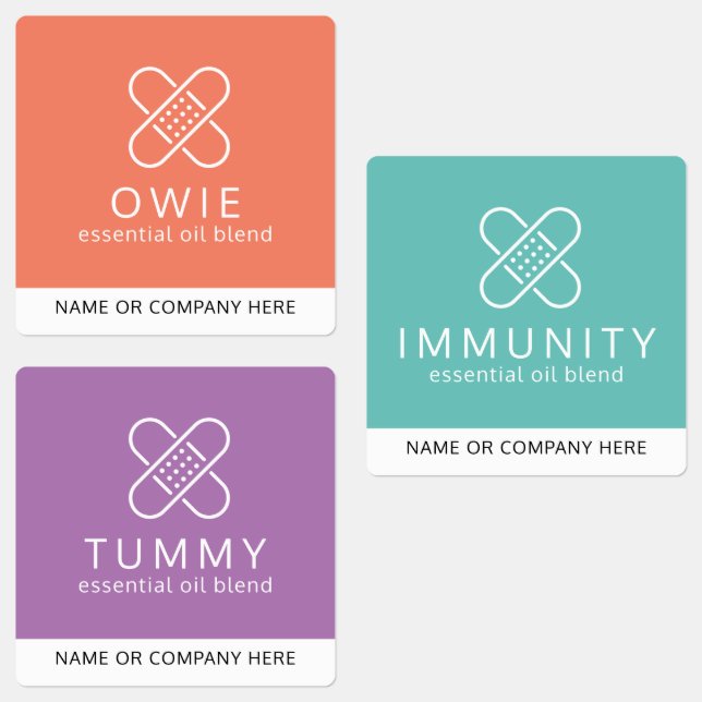 Bandaid RX Essential Étiquettes de la bouteille à  (Groupe)