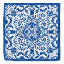 Bandana à motif bleu