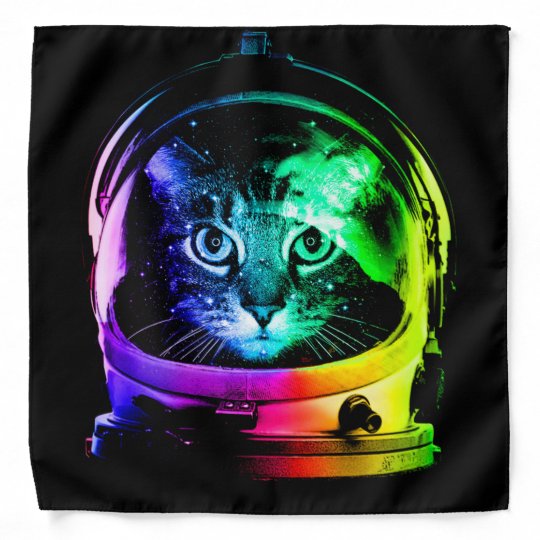 Bandana Astronaute De Chat Chat Spatial Chats Amusants Zazzle Fr