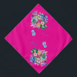 Bandana Bienvenue Pet de printemps<br><div class="desc">Célébrez la saison du renouveau grâce à ce design floral hydrocouleur dynamique! Ce style peint à la main capture l'essence de la beauté de la nature.</div>