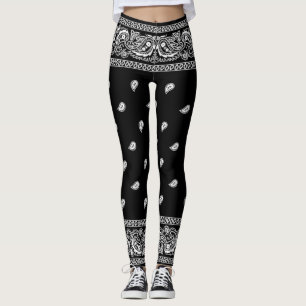 Bandana Black Leggings