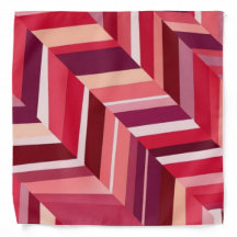 Chevron rose rouge