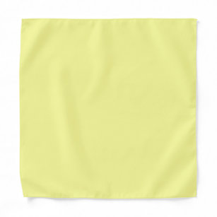 Bandana Couleur uni jaune pastel