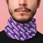 Bandana Créer votre propre nom Personnalisé<br><div class="desc">Créez Votre Propre Nom Bandana Personnalisée. Ajoutez facilement un nom dans le modèle et faites un élégant bandana pour vous-même ou un cadeau d'anniversaire ou de Noël pour votre famille ou vos amis.</div>