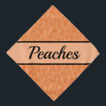 Bandana Cute Orange Botanique Customisé Animaux<br><div class="desc">Donnez un peu de style à votre chat ou à votre chien pendant que vous allez marcher en mettant sur ce mignon bandana à customise de botanique orange qui comporte un joli motif botanique orange avec une simple bordure noire. Customisez le texte populaire avec le nom de votre animal de...</div>