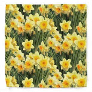 Bandana Daffodique de printemps jaune