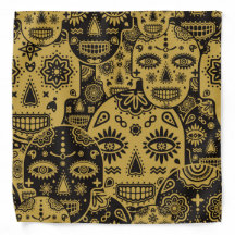 Déplaisant crâne vintage de sucre motif en noir et