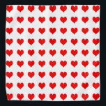 Bandana Design simple de coeur rouge<br><div class="desc">Ce simple design de coeur rouge s'inspire du concept valentin.Bien que le design soit simple,  cet art a néanmoins son attrait classique.
Le design peut être personnalisé et si vous voulez,  alors ajouter des images ou du texte selon votre goût et votre goût</div>