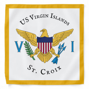 Bandana Drapeau des îles Vierges américaines Sainte-Croix 