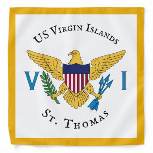 Bandana Drapeau des îles Vierges américaines USVI St Thoma