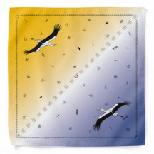 Bandana Écharpe Symboles Sacrés Trypilliens Jour N
