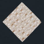 Bandana Empreinte de patte de chiot de chien mignon Motif<br><div class="desc">Un mignon motif chiot avec des empreintes de pattes, l'os de chien et le bol de chien. Parfait pour les amateurs d'animaux, d'animaux de chiens et de mignons chiots. Cadeau de Noël idéal, cadeau d'anniversaire, décoration de garderie, chambre d'enfants, décoration de maison, retour à l'école ou cadeau pour toute autre...</div>