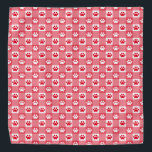 Bandana En vichy rouge avec Empreintes de pattes<br><div class="desc">Pamper votre animal de compagnie avec cette en vichy rouge intemporelle avec un bandana à motifs empreintes de pattes!</div>
