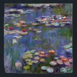Bandana Etang Lily, Monet<br><div class="desc">Oscar-Claude Monet (14 novembre 1840 - 5 décembre 1926) était un peintre français, un fondateur de la peinture impressionniste française et le praticien le plus constant et le plus prolifique de la philosophie du mouvement d'exprimer ses perceptions avant la nature, surtout en ce qui concerne la peinture en plein air...</div>