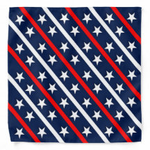 Étoiles rouges, blanches et bleues et bandes diago