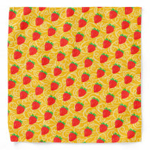 Fraise Motif Fille Jolie Kawaï Jolie Jaune