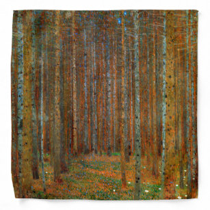Bandana Gustav Klimt - Forêt de pins de Tannenwald