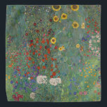 Bandana Jardin agricole Tournesols par Gustav Klimt Peintu<br><div class="desc">Chef-d'oeuvre de l'Imperial Austrian Painter Gustav Klimt : Jardin agricole avec tournesols</div>