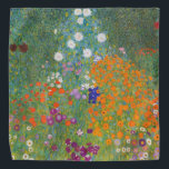 Bandana Jardin des fleurs (par Gustav Klimt)<br><div class="desc">Ce dessin présente une peinture de l'artiste autrichien Gustav Klimt (1862-1918). C'est une représentation d'un beau jardin fleuri dans le style typiquement impressionniste de Klimt. Les fleurs ont presque l'air d'être débordantes, et il est impossible de ne pas se sentir soulagé par leur beauté. L'oeuvre originale a été achevée en...</div>