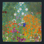 Bandana Jardin des fleurs par Gustav Klimt<br><div class="desc">Visitez mon magasin pour un design plus intéressant et plus de choix de couleurs => zazzle.com/colorfulworld*</div>