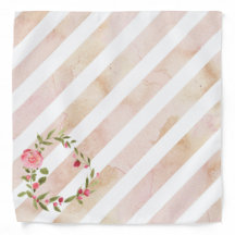 Joli chien rose rayé de coeur rose