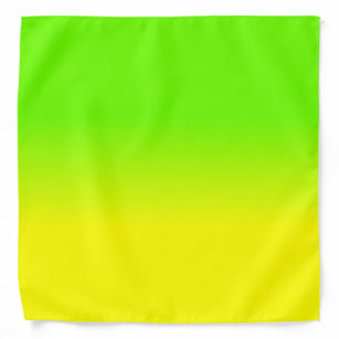 Bandana La couleur jaune verte et au néon au néon d'ombre