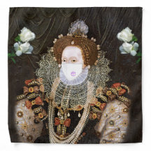La reine Elizabeth I porte un masque facial