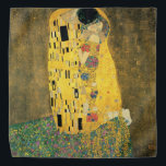 Bandana Le baiser de Gustav Klimt, Art Nouveau Vintage<br><div class="desc">Le Kiss (Der Kuss) (1907/08) de Gustav Klimt est probablement son oeuvre la plus célèbre. Klimt a commencé à y travailler en 1907 et c'est le point culminant de sa soi-disant "période d'or". The Kiss est une vintage peinture d'amour et d'amour de l'époque victorienne Symbolisme mettant en vedette un couple...</div>