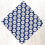 Bandana Logo Motif Business Promotion Marine Bleue<br><div class="desc">Ajoutez votre propre logo à ce simple motif de carrelage pour un produit promotionnel pour votre entreprise. Portez-les vous-même, donnez-les à votre chien, à votre personnel et à vos employés dans le cadre de leur uniforme, ou à vos clients, clients et animaux de compagnie. Idéal pour les salons professionnels et...</div>