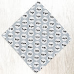 Bandana Logo Motif Entreprise Promotion Marque Bleue<br><div class="desc">Ajoutez votre propre logo à ce simple motif de carrelage pour un produit promotionnel pour votre entreprise. Portez-les vous-même, donnez-les à votre chien, à votre personnel et à vos employés dans le cadre de leur uniforme, ou à vos clients, clients et animaux de compagnie. Idéal pour les salons professionnels et...</div>