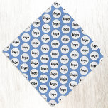 Bandana Logo Motif Entreprise Promotion Marque Bleue<br><div class="desc">Ajoutez votre propre logo à ce simple motif de carrelage pour un produit promotionnel pour votre entreprise. Portez-les vous-même, donnez-les à votre chien, à votre personnel et à vos employés dans le cadre de leur uniforme, ou à vos clients, clients et animaux de compagnie. Idéal pour les salons professionnels et...</div>