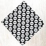 Bandana Logo Motif Entreprise Promotion Marque Noir<br><div class="desc">Ajoutez votre propre logo à ce simple motif de carrelage pour un produit promotionnel pour votre entreprise. Portez-les vous-même, donnez-les à votre chien, à votre personnel et à vos employés dans le cadre de leur uniforme, ou à vos clients, clients et animaux de compagnie. Idéal pour les salons professionnels et...</div>
