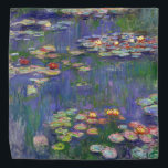 Bandana Monet Water Lilies Chef-d'oeuvre Peinture<br><div class="desc">Monet Water Lilies - Ce tableau Monet classique a été peint par Claude Monet en 1916. Il fait partie de sa célèbre collection de nénuphars où il peint dans son jardin à Giverney,  France. Un tableau de chef-d'oeuvre.</div>