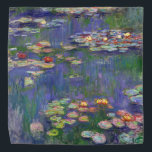 Bandana Monet Water Lilies Chef-d'oeuvre Peinture<br><div class="desc">Monet Water Lilies - Ce tableau Monet classique a été peint par Claude Monet en 1916. Il fait partie de sa célèbre collection de nénuphars où il peint dans son jardin à Giverney,  France. Un tableau de chef-d'oeuvre.</div>