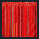 Bandana Motif rouge, blanc et noir<br><div class="desc">2025</div>
