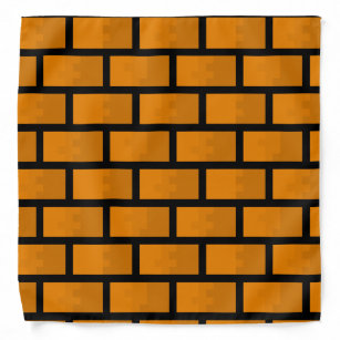 Bandana Mur en briques à huit bits
