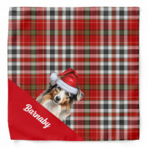 Noël du berger australien plaid personnalisé