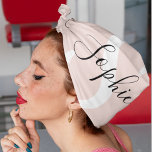 Bandana Nom personnalisé moderne Monogram Pastel Rose<br><div class="desc">Nom personnalisé moderne Monogram Pastel Rose</div>
