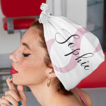 Bandana Nom personnalisé moderne Monogramme rose<br><div class="desc">Nom personnalisé moderne Monogramme rose</div>