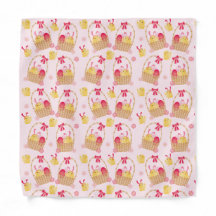 Panier de Pâques Féminin Poussins Rose