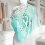 Bandana Parties scintillant argentée turquoise en métal br<br><div class="desc">Personnalisez facilement ce design chic et branché de bandana avec une jolie parties scintillant brillante en argent sur un arrière - plan métallique brossé turquoise.</div>