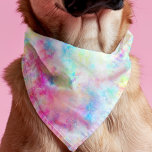 Bandana Pastel Rainbow Tie Dye Aquarelle mignon chien<br><div class="desc">Ce mignon bandana de chien (ou d'humain !) présente un magnifique tourbillon de couleurs pastel arc-en-ciel teintées de cravate avec de subtiles images holographiques,  iridescentes et aquarelles.</div>