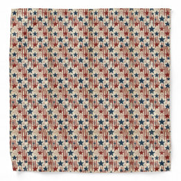 Bandana Patriotique 4 juillet, Étoiles Rayures, Americana