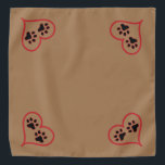 Bandana pour votre animal<br><div class="desc">Donnez à votre animal un peu d'amour,  un coeur sur leur bandana</div>