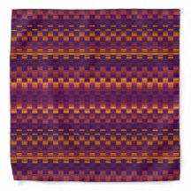Purple et Orange Glitch Stripes Cool Psychedélique