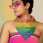Bandana Regarder la Parties scintillant Rainbow Stripes<br><div class="desc">Cette conception peut être personnalisée en choisissant l'option personnaliser supplémentaire. Contactez-moi à l'adresse colorflowcreations@gmail.com ou utilisez l'option conversation en haut de la page si vous souhaitez avoir cette conception sur un autre produit ou avez besoin d'aide. Voir d'autres de mes dessins ou suivez-moi à www.facebook.com/colorflowcreations,  www.instagram.com/colorflowcreations,  www.twitter.com/colorflowart et www.pinterest.com/colorflowcreations.</div>