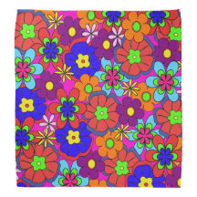 Rétros fleurs de hippie