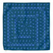 Bandana spirale à la crème glacée aux bleuets chic
