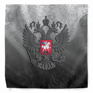 Bandana Symbole russe drapeau gris